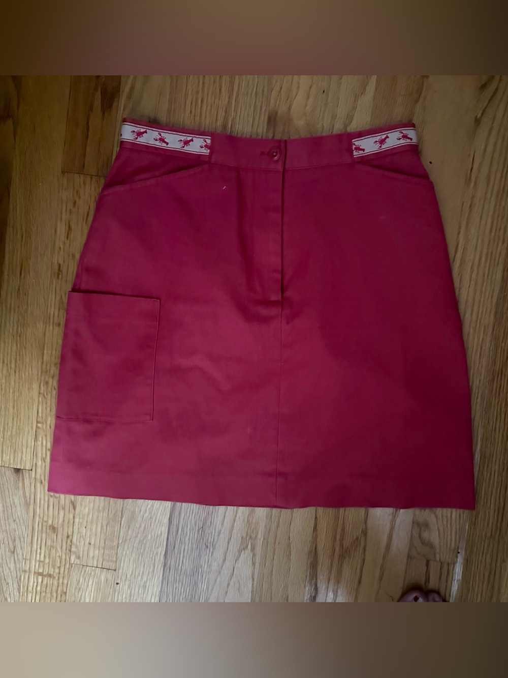 Vintage white label Lilly Pulitzer skirt- lobsters